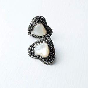 Vintage Heart Earrings